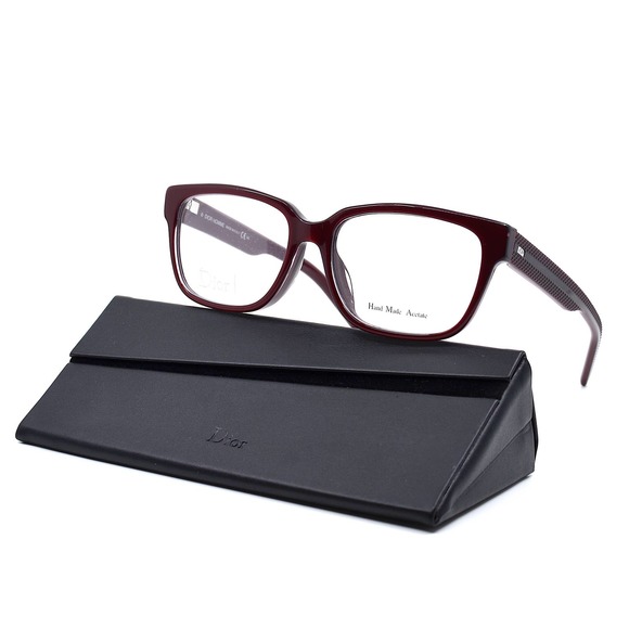 DIOR BLACK TIE189F 98P BURGUNDY AUTHENTIC EYEGLASSES - Picture 9 of 12